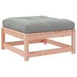 vidaXL Salon de jardin avec coussins 10 Pièces bois massif sapin douglas