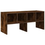 vidaXL Étagère à chaussures empilable chêne fumé 89 5x30x40 cm