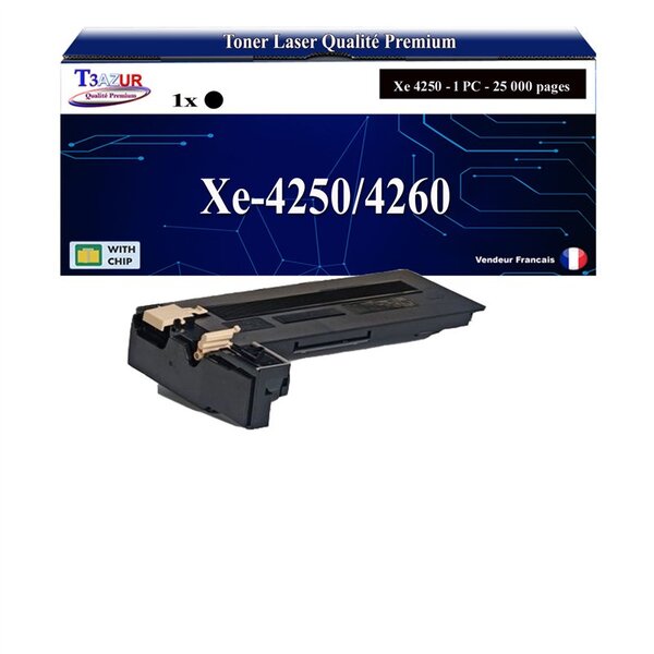 T3AZUR -Toner compatible avec Xerox WorkCentre 4250 4260 (106R01409) - Noir