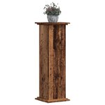 vidaXL Support pour plantes vieux bois 33x33x100 cm bois d'ingénierie