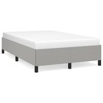 vidaXL Cadre de lit Gris clair 120x200 cm Tissu