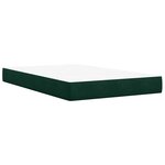 vidaXL Sommier à lattes de lit avec matelas vert foncé 120x190 cm
