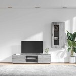 vidaXL Ensemble meuble TV FLORIN Gris Sonoma Bois d'ingénierie