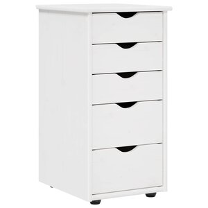 vidaXL Armoire 34 x 39 x 61 5 cm Bois de Pin Massif Blanc