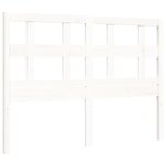 vidaXL Cadre de lit sans matelas blanc 120x200 cm bois de pin massif