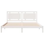 vidaXL Cadre de lit extra long sans matelas 200x220 cm bois massif