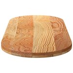 vidaXL Dessus de table 140x60x4 cm bois de chêne massif ovale