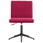 vidaXL Chaise à manger Rouge bordeaux Velours