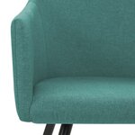 vidaXL Chaises à manger lot de 2 vert tissu