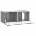 vidaXL Meuble TV mural Sonoma gris 78 5 x 31 x 30 cm Bois d'ingénierie
