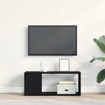 Meuble TV vidaXL Blanc 80x24x32 cm en bois aggloméré