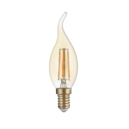 Ampoule e14 led 4w flamme filament dimmable c35 - blanc chaud 2300k - 3500k - silamp