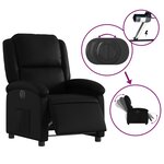 vidaXL Fauteuil inclinable électrique Noir Similicuir