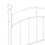 vidaXL Cadre de lit sans matelas blanc métal 100x200 cm