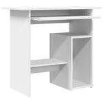 vidaXL Bureau Blanc 80x45x74 cm Bois d’ingénierie