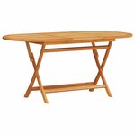 vidaXL Ensemble de salle à manger pour jardin 7 Pièces Marron