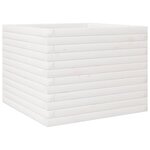 vidaXL Jardinière blanc 60x60x45 5 cm bois de pin massif