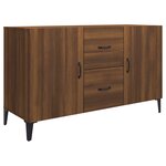 vidaXL Buffet chêne marron 100x36x60 cm bois d'ingénierie