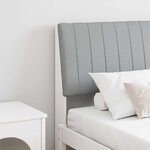 vidaXL Tête de lit capitonnée Gris clair 160 cm Pin massif