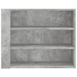 vidaXL Armoire murale gris béton 75x35x60 cm bois d'ingénierie