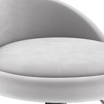 vidaXL Tabourets de bar lot de 2 gris clair velours