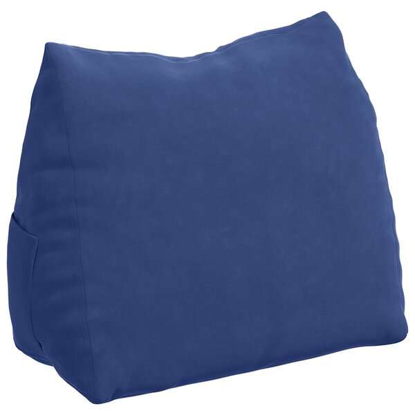 vidaXL Coussin de Dos Bleu police 60 x 20 x 50 cm