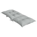 vidaXL Coussins de chaise à dossier haut lot de 6 gris clair mélangé