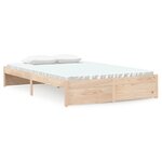 vidaXL Cadre de lit sans matelas bois massif 120x190 cm