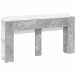 vidaXL Cabinet de Tête de Lit Gris béton Bois d'ingénierie