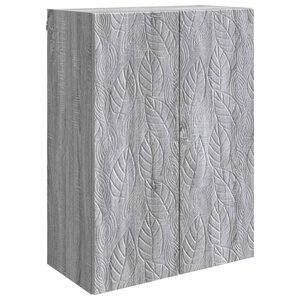 vidaXL Armoire Murale Sonoma gris 66 x 34 5 x 90 cm Bois d'ingénierie