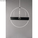 Armature abat-jour cercle Ø 40 cm blanc