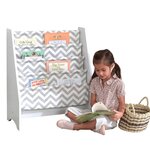 Kidkraft bibliothèque à élingues pour enfants gris et blanc