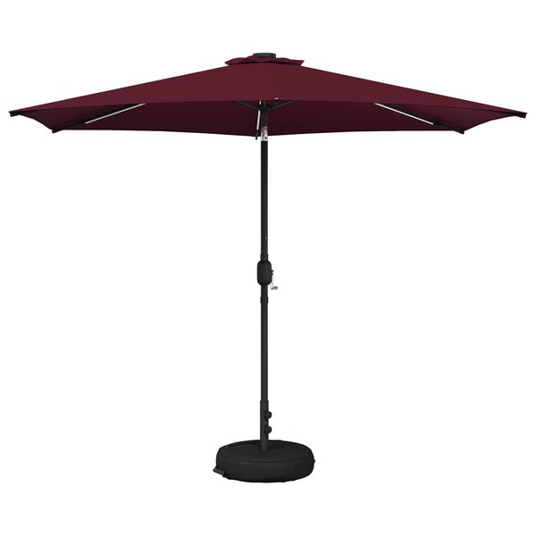 vidaXL Parasol de jardin avec lampes LED 300 x 300 cm Polyester