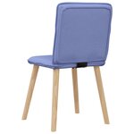 vidaXL Chaises à manger lot de 4 bleu jean tissu