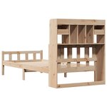 vidaXL Lit bibliothèque sans matelas 90x190 cm bois de pin massif