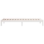 vidaXL Cadre de lit extra long sans matelas 100x210 cm bois massif pin