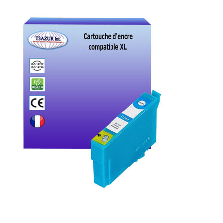 Cartouche Compatible pour Epson T3592 / T3582 (35XL) Cyan - T3AZUR