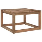 Vidaxl salon de jardin 8 pièces avec coussins crème