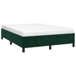 vidaXL Cadre de lit sans matelas vert foncé 140x200 cm velours