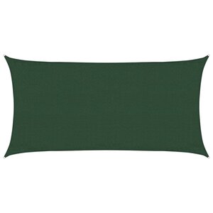 vidaXL Voile d'ombrage 160 g/m² Vert foncé 3x6 m PEHD