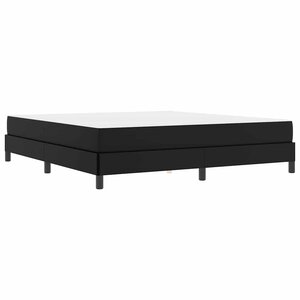 vidaXL Lit avec matelas Noir 180 x 200 cm Faux cuir
