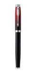 PARKER IM stylo plume, "Red Ignite", plume moyenne, attributs chromés