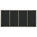 vidaXL Ensemble à manger de jardin 9 Pièces coussins gris résine tressée