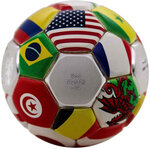 Pièce de monnaie en Argent 5000 Francs g 30 Millésime 2022 Soccer Ball Chad COUNTRY FLAGS SOCCER BALL