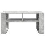 vidaXL Table basse Gris béton 92 x 49 5 x 45 cm Bois d'ingénierie