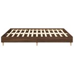 vidaXL Cadre de lit sans matelas chêne marron 160x200 cm