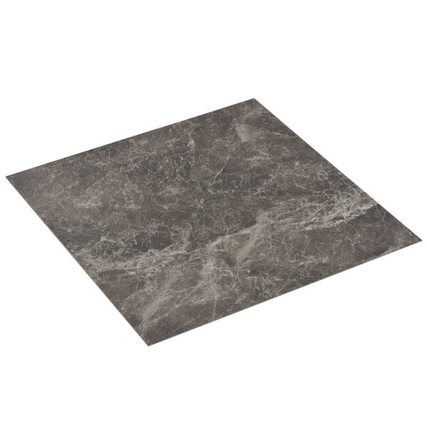 vidaXL Dalles de plancher PVC autoadhésif 5 11 m² noir marbre
