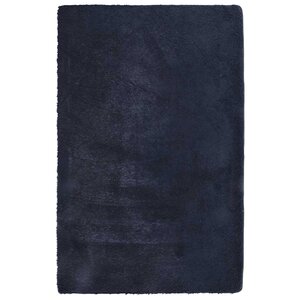 vidaXL Tapis Shaggy à poils longs NAVARRA bleu marine 130x200 cm