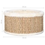 vidaXL Panier pour chat rond 36 cm Herbiers marins