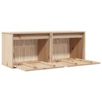 vidaXL Armoires murales 2 Pièces 45x30x35 cm Bois de pin massif
